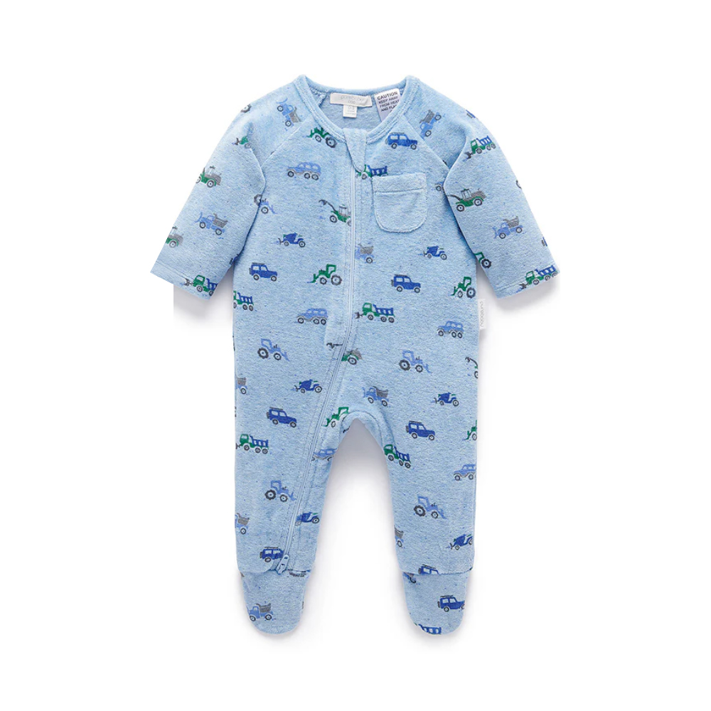 Baby Organic Cotton Printing Grow Suit
