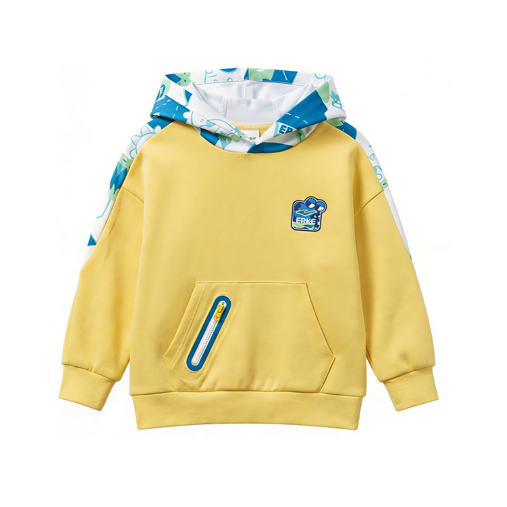 Boy Active Hoodie Yellow Shirt
