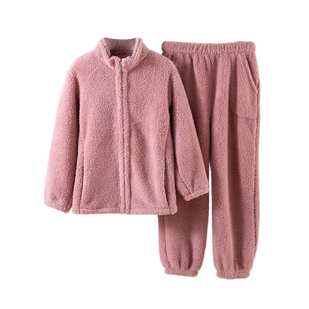Women's Coral Fleece Warm Homewear Suit
