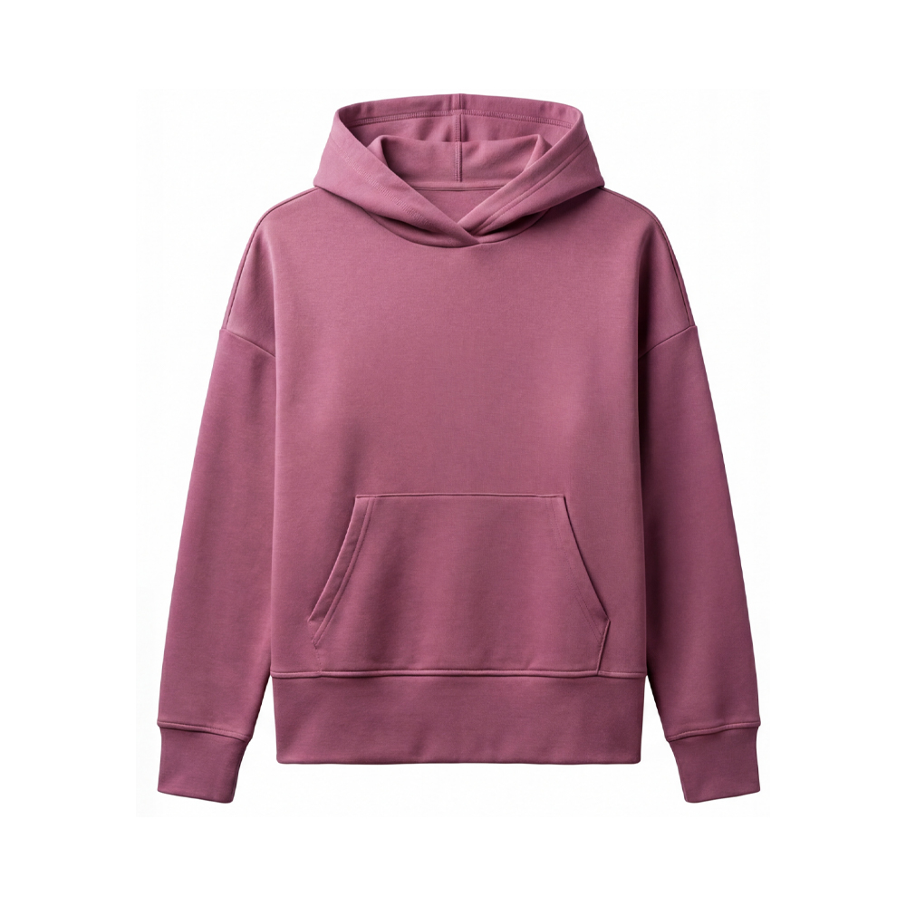 Women's Pink Purple Long Sleeve Hoodie Shirt